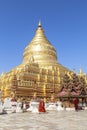 Architecture of Shwezigon Pagoda in Bagan